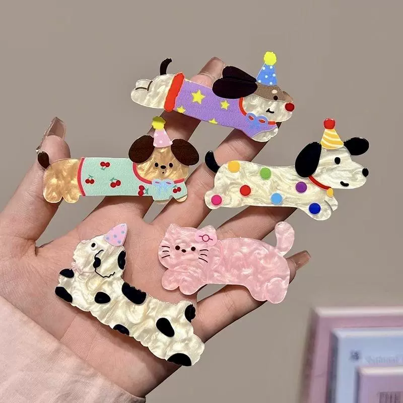 Карандашная заколка для мультфильма, детские чёлки, краб-заколка, аксессуар для волос, зажимы для волос