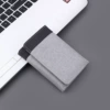 66 Triple Discovery Canvas Wallet Gray