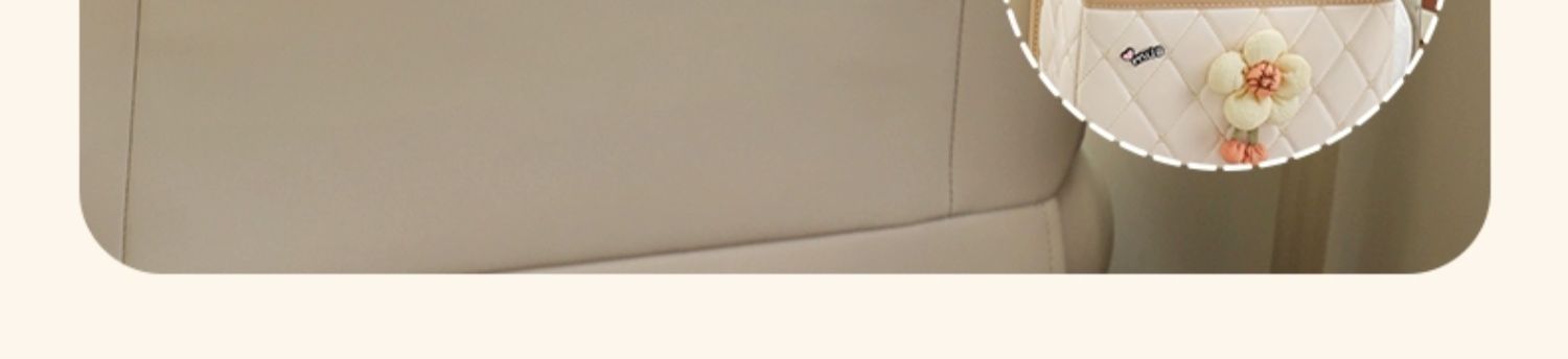 Car seat back storage bag hanging cute car storage box seat back storage rack car tissue box women