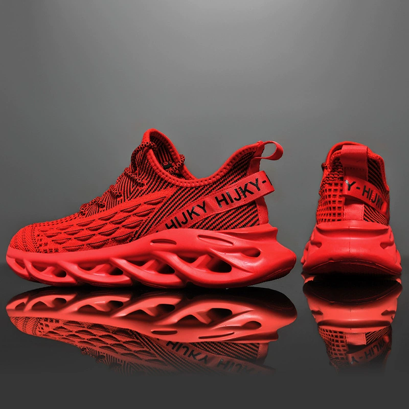 Спортивная обувь мужская летающая тканая сетка трансграничная 48 ярдов твит подошва легкая мужская обувь холодная липкая обувь sneashoes