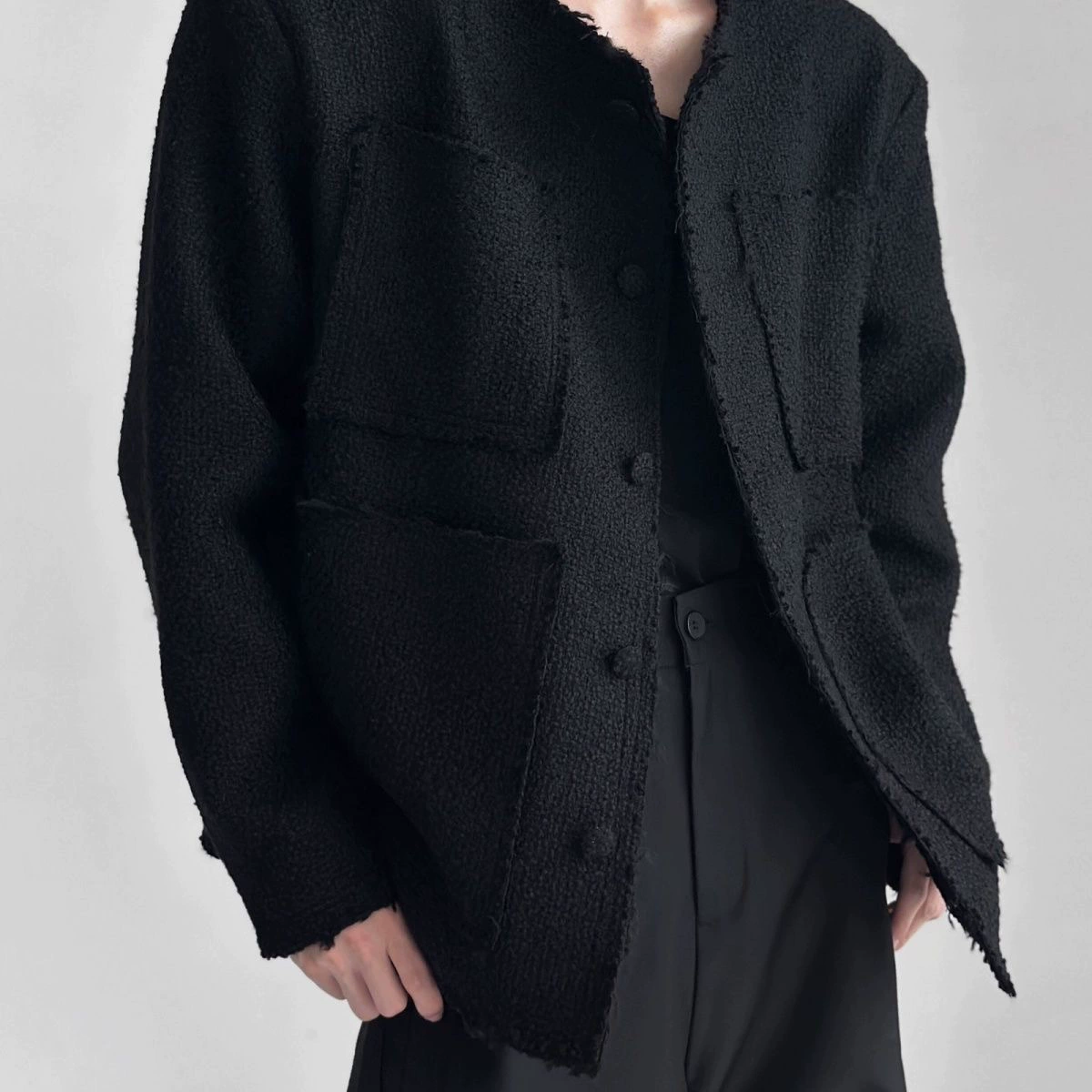 Демисезонная мужская дизайнерская тканая куртка, стиль Chanel, стиль высокого качества, тренд сезона