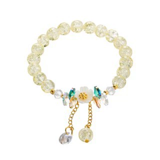 Yellow fresh bracelet flower-shaped