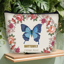 新款蝴蝶女生化妆包学生髙颜值便携式收纳包大容量收纳洗漱包跨境