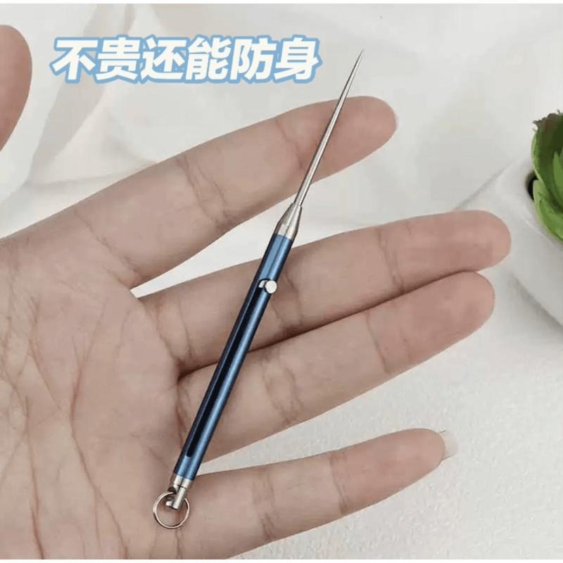 Women's Self-Defense Anti-Riot Tool, Card-Pulling Needle Keychain, Portable Self-Defense Fruit Pick, Multifunctional Retractable Toothpick Needle Women's Self-Defense Anti-Riot Tool, Card-Pulling Needle Keychain, Portable Self-Defense Fruit Pick, Multifunctional Retractable Toothpick Needle