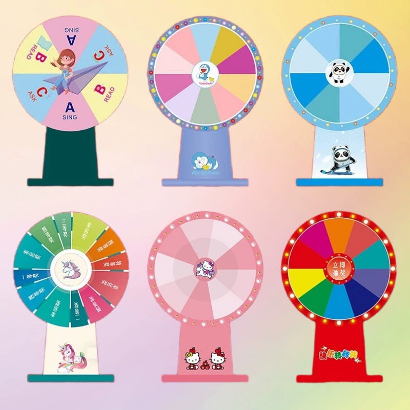 Desktop lottery turntable lucky turntable erasable controllable prize desktop learning reward children's lottery machine