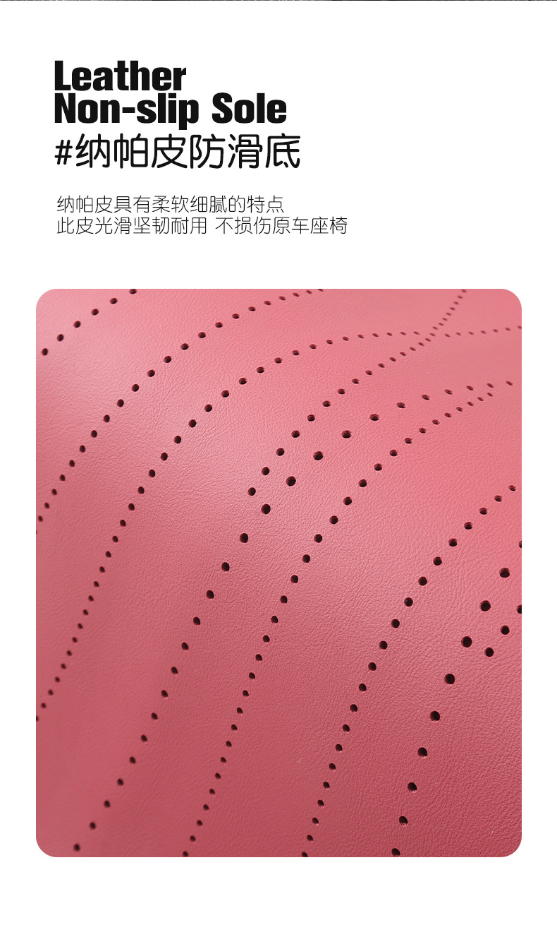 New car seat cushion memory foam leg support suede seat cushion leg support integrated main driving seat and passenger seat extended cushion