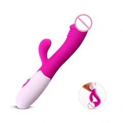 Battery Charging Dual Vibration G-spot AV Vibrating Massager for Women, Self-pleasing Device, Simulated Male Adult Erotic Toy