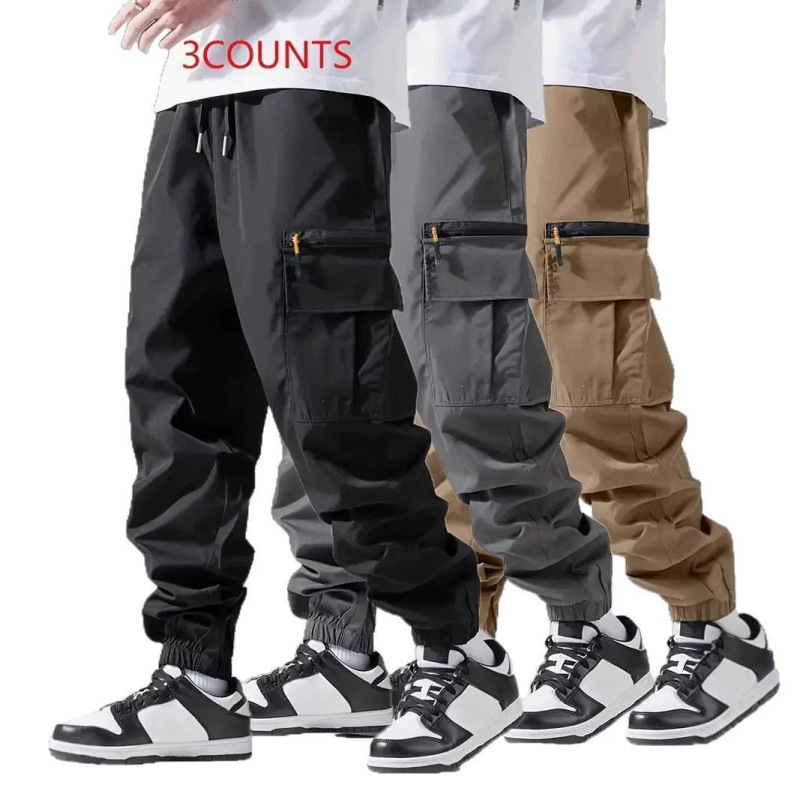 Cross-border Casual Pants Men's Workwear Jogging Pants with Pocket Causal Breathable Drawstring Men's Bottoms Suitable for Urban Walking Cross-border Casual Pants Men's Workwear Jogging Pants with Pocket Causal Breathable Drawstring Men's Bottoms Suitable for Urban Walking
