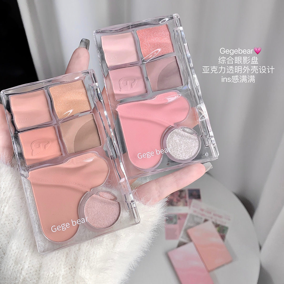 Transparent acrylic eyeshadow palette