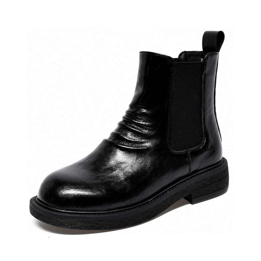 Martens, demi-season boots, set, European style, loose straight fit
