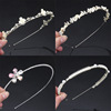 Advanced metal universal headband to go out, hairpins, hair accessory, Korean style, high-quality style, cat's eye, simple and elegant design