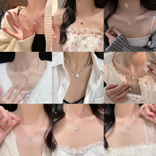 韩国轻奢气质珍珠项链女精致高级感水滴锁骨链小众百搭颈链配饰品