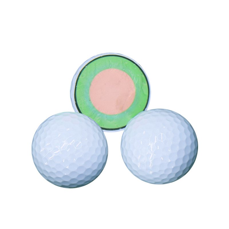 FUENTE Directo DE FÁBRICA DE Golf PU de cuatro capas de la bola 332 Bee Hole alta elástica pelota de golf de la competencia logotipo personalizable