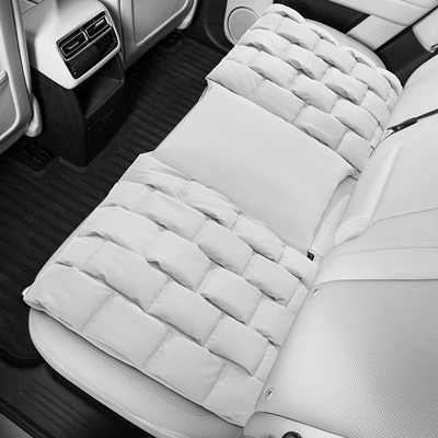 Cushions, Car Bubble Cushions, Universal for: Four Seasons Pad - rear-seat-long-cushion1-piece-off-white-anti-fouling-leather-bubble-cushion