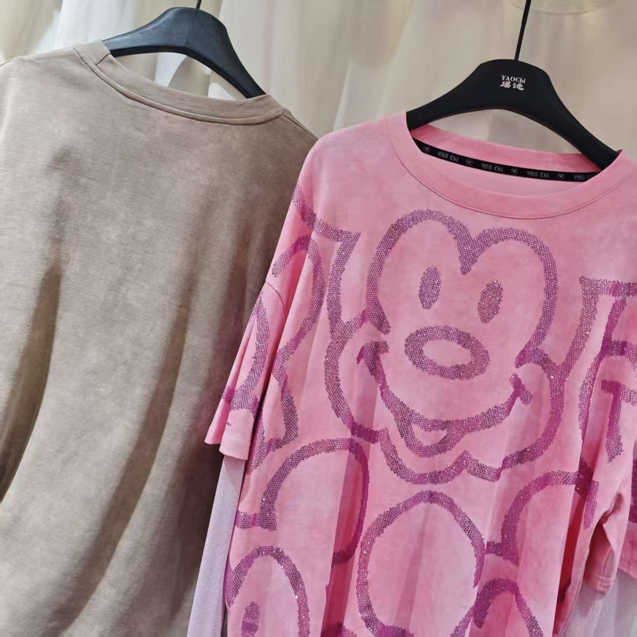 Transfronterizos europeos y americanos ropa de mujer camiseta de manga corta para mujeres otoño y invierno suelta ropa de mujer de tamaño medio y largo chaqueta de moda image 5