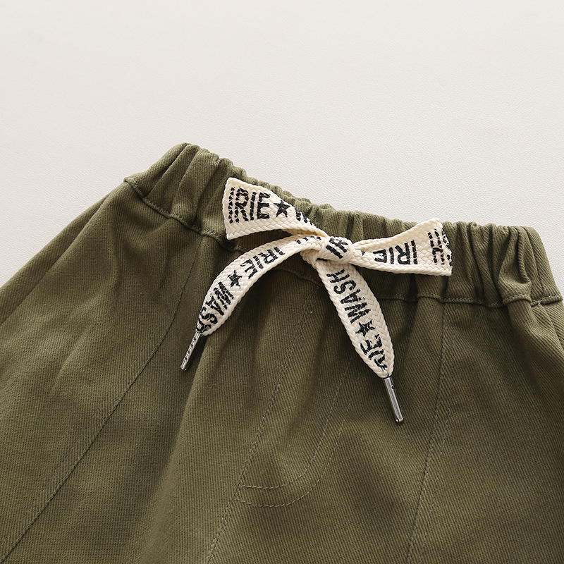 Conjunto de dos piezas con leggings casuales y suéter para niños pequeños y medianos con nuevo diseño teñido anudado que da sensación de primavera_voghion.com