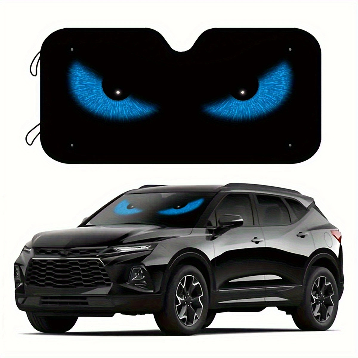 Cross-Border Hot-Selling Front Windshield Heat-Insulating Sunshade Car Universal Aluminum Foil Sunshade Easy to Install and Store