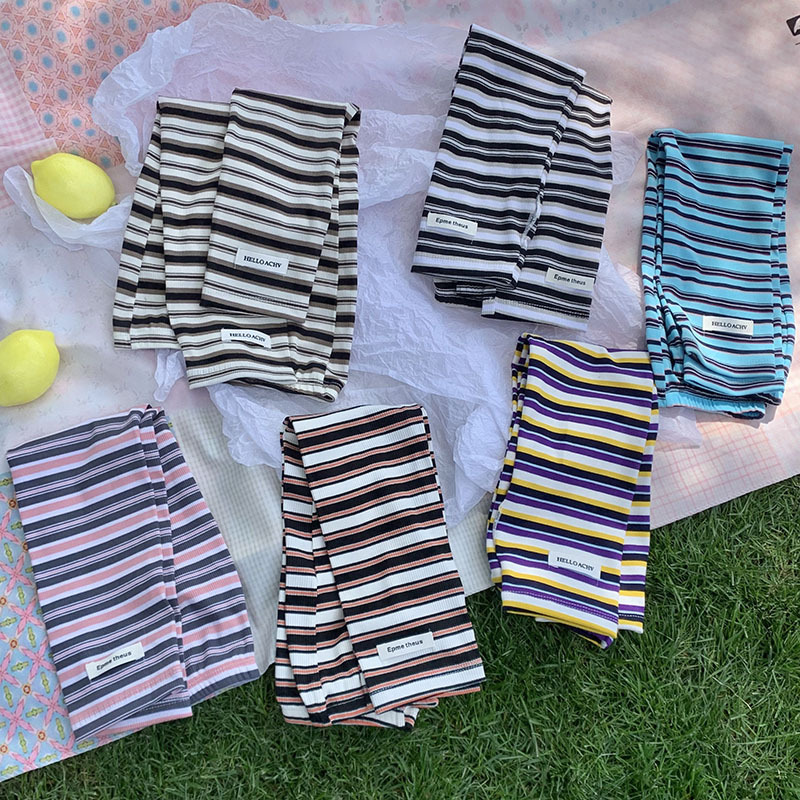 Funda de manga de hielo para hombre, protector solar a rayas, manga de hielo, conducción y conducción de verano, funda de manga de hielo, protector de brazo suelto y transpirable, brazalete