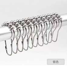金属葫芦挂钩环窗帘挂钩开口圈环挂钩杆子扣环吊环浴帘挂钩夹子