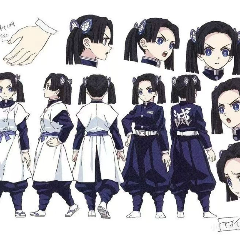 Demon Slayer: Kimetsu no Yaiba cos костюм аниме Канзаки Аой карнавальный костюм фиолетовая вышивка Канзаки Аой