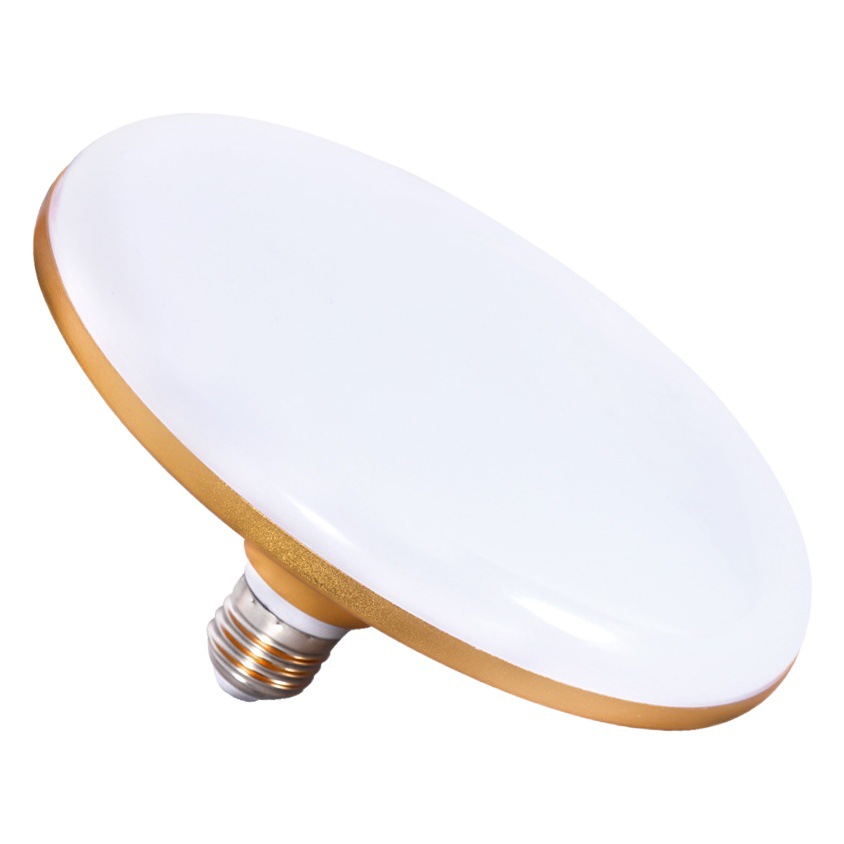 Luz LED UFO de tres colores regulable para el hogar y centros comerciales, base de rosca E27, luz blanca, amarillo cálido, bombilla blanca cálida, iluminación para el hogar.