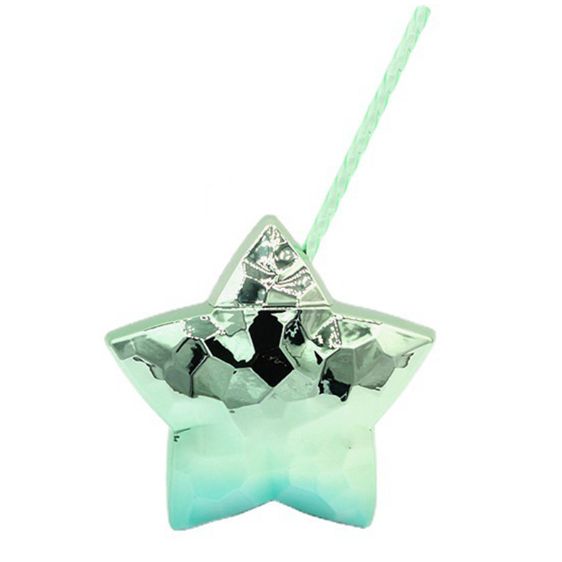 20oz tazas de paja tazas de agua de plástico galvanizado tazas de estrella disco amor arco iris tazas de bebida tazas de fiesta de frutas tazas de vino