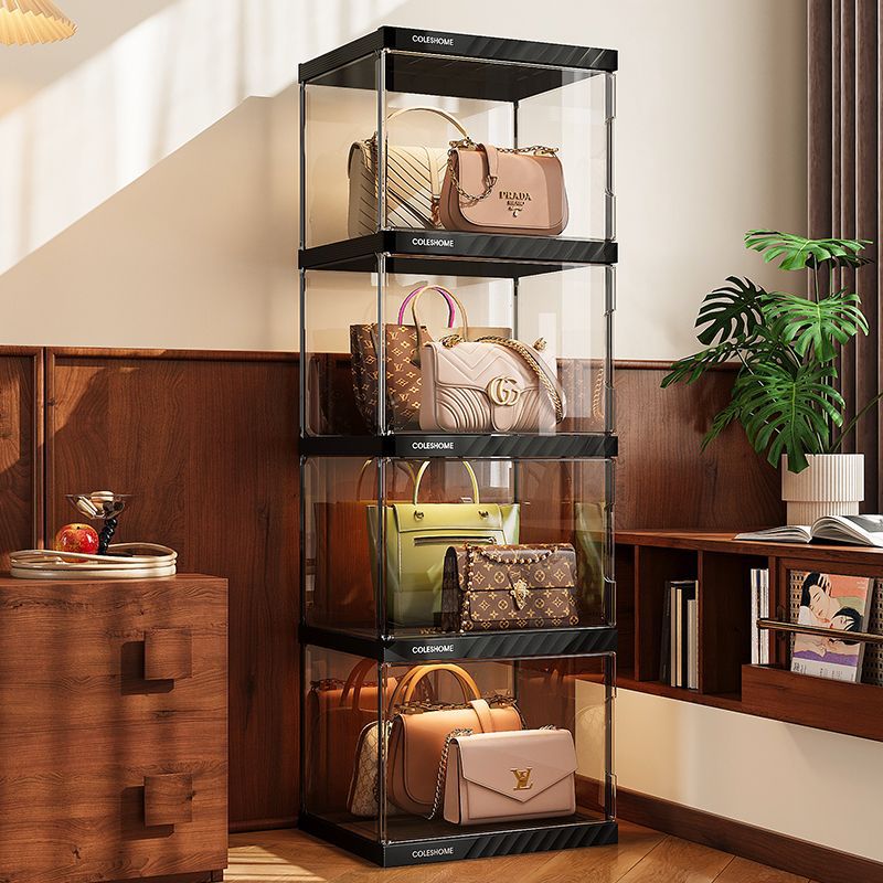 S2V包包收纳柜家用收纳神器包包置物架卧室展示盒落地柜
