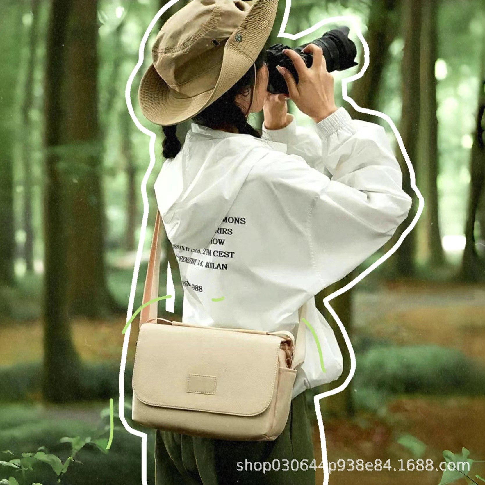 카메라 가방 여성 크로스 바디 캐논 후지 SLR 스토리지 백  마이크로 단일 어깨 사진 배낭 렌즈 보호 가방