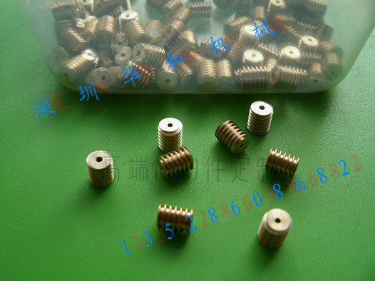 微小型0.3模铜蜗杆外径3.8mm/外径4mm遥控玩具电机马达必选1:30