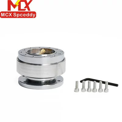 racing modified steering wheel base: Steering wheel - silver