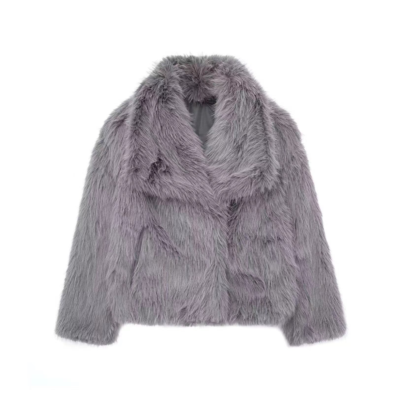 Damenbekleidung Herbst Neue Damenbekleidung Kunstpelz Kurze Oberteile Jacken Damen_voghion.com