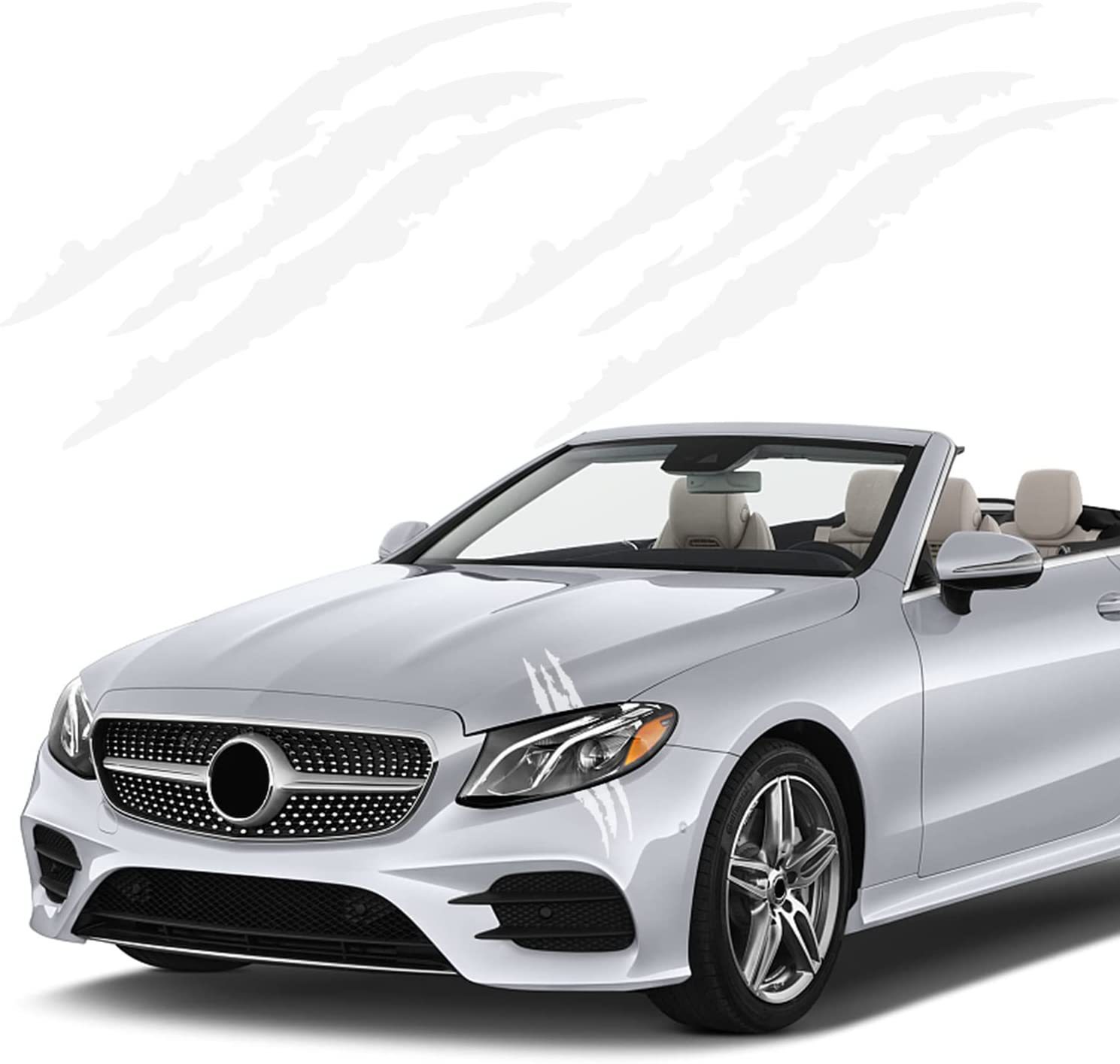 Productos transfronterizos calcomanías de marca de garra Rosa faros de coche pegatinas decorativas 41x12. Precio de una sola pieza de 7cm