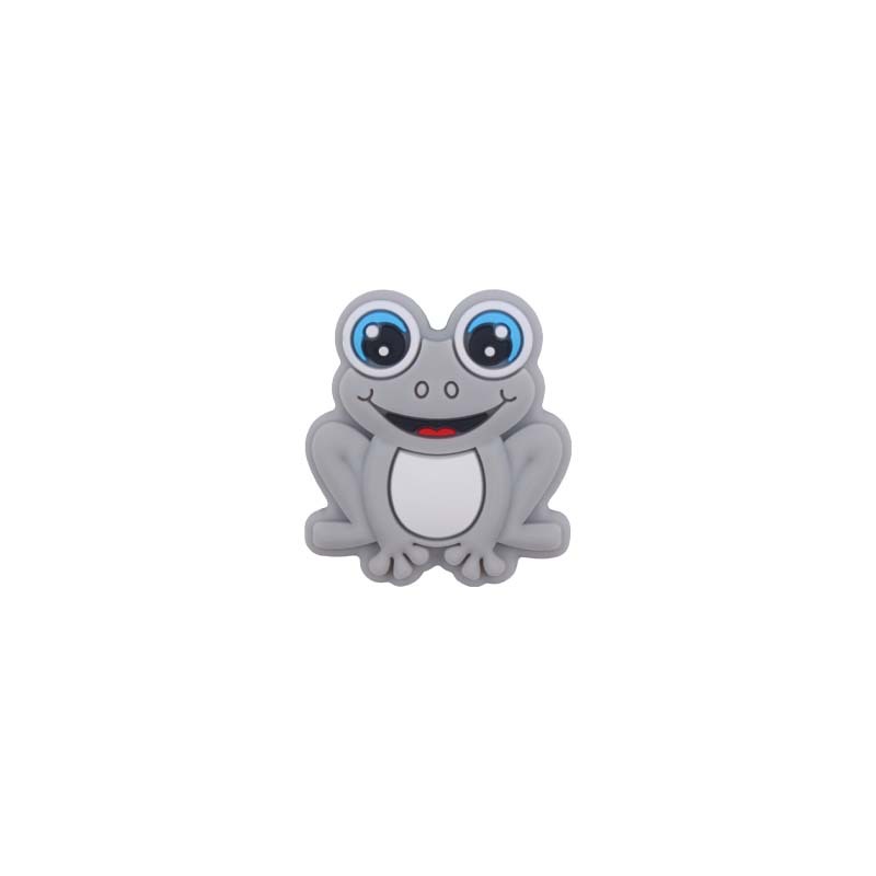 Bebé suministros de dibujos animados animal de silicona rana mordedor creativo DIY bebé molar chupete cadena anti-caída cadena accesorios