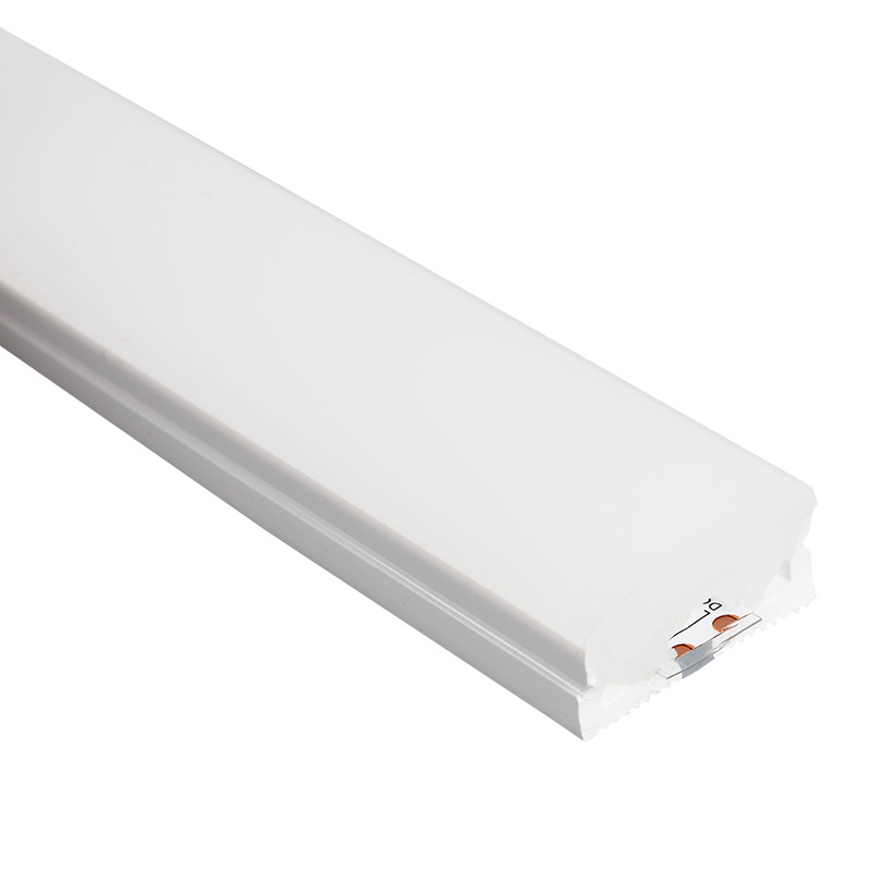 Tira de luz LED de silicona, luz lineal suave, canal de aluminio oculto, luz lineal integrada, tira de luz flexible para techo de sala de estar