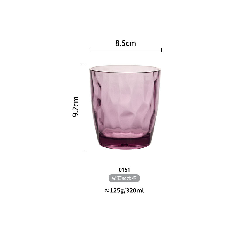 Hotel restaurante acrílico esmerilado taza resistente a la caída taza de té resistente a altas temperaturas bebida comercial taza de jugo taza de agua de plástico