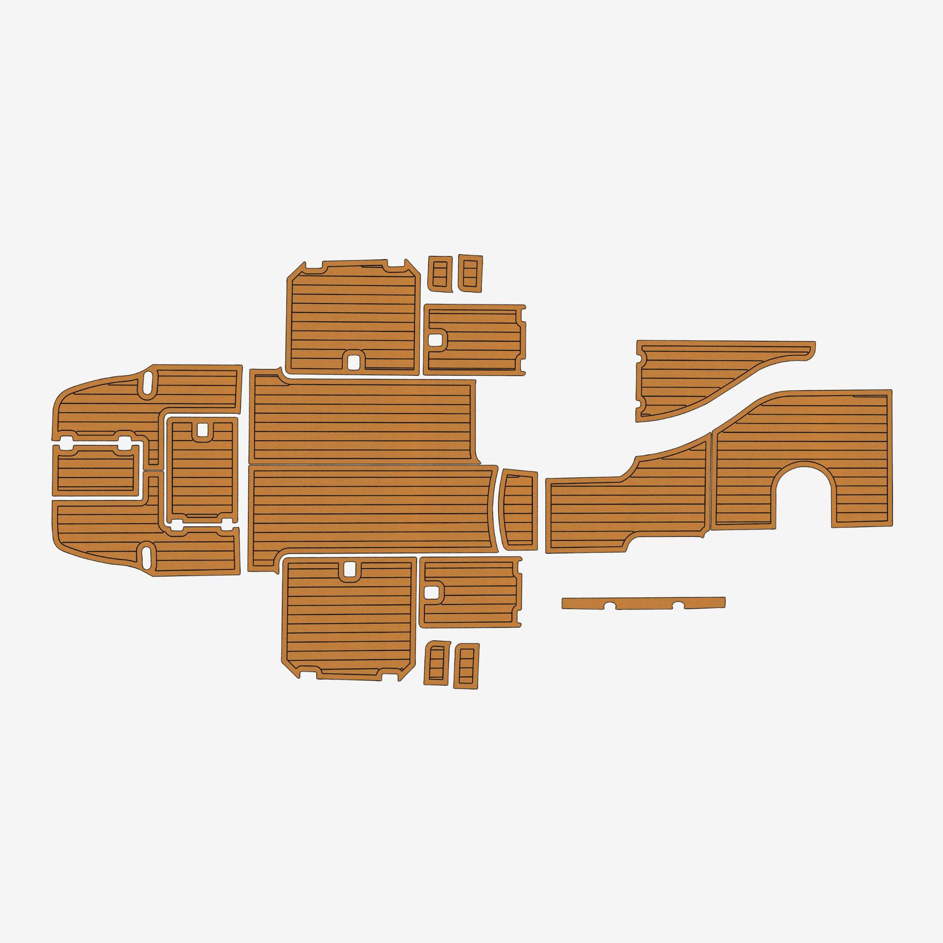 2005 Glacier Bay 3480 Faux EVA teak Marine Floor