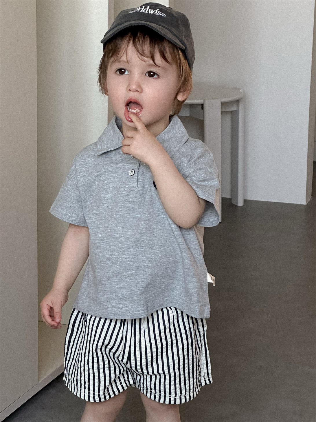 Children's Summer Clothing Korean Style Kidsren's Clothing Baby Clothes 2026 New Style Boys' Short-Sleeved Shorts Suit Wholesale Customization