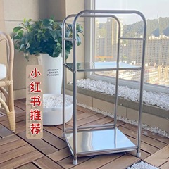 ステンレス洗面器棚ハウススタイルシンプルなリビングルームの小さい浴室の置物収納棚が高くなりました。
