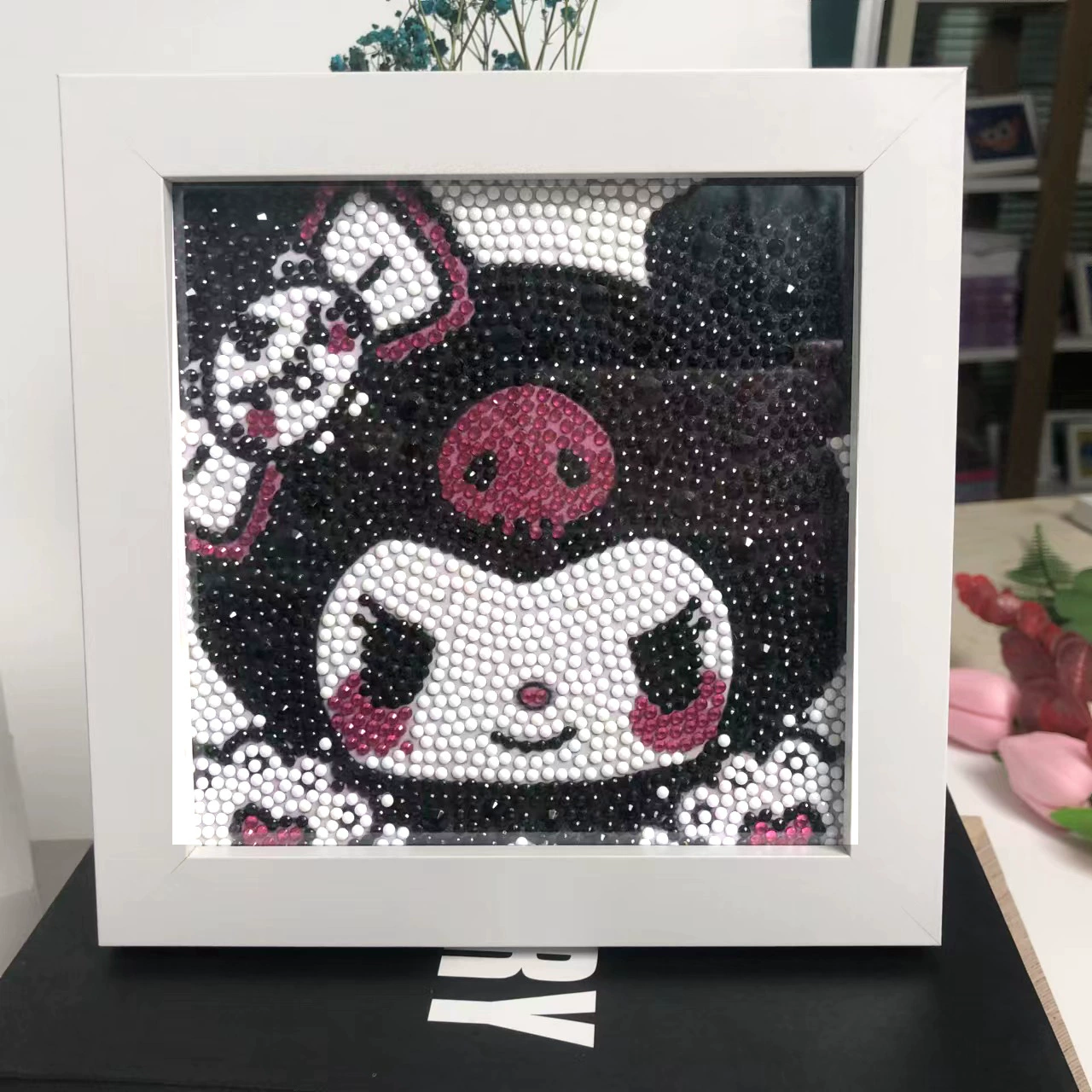 Даймонд-пейнтинг (Sanrio) Kuromi и смешанные мультфильмы, 17×17 см, полный страз DIY набор, детское рукоделие