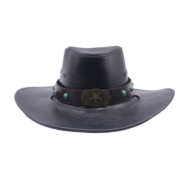 Belt Western Cowboy for Men and Women Spring, Autumn, Winter Outdoor Tibetan Jazz Sunshade Knight Hat_voghion.com