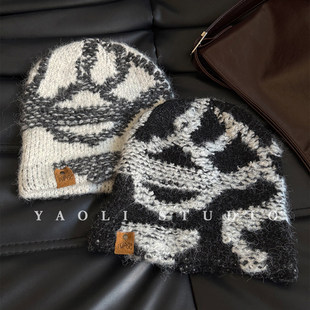 YAOLI�T�f��ɫ����ʽ�͹�ᘿ����^ñ��Ů�nϵ�ﶬ��ůë��ñ�г�