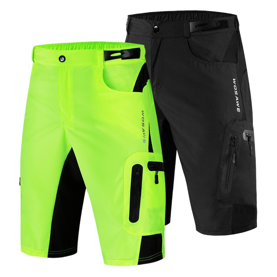 WOSAWE Outdoor Sports Mountaineering Shorts Off-road Mountain Bike Professional Riding Breathable Sweat-wicking Silicone Cushion Shorts