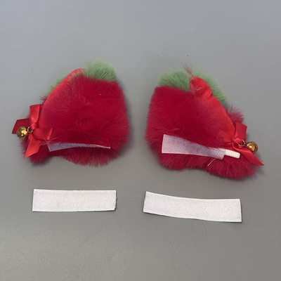 Bear Christmas Ears, Motosiklet dəbilqələri - christmas-cat-ears-1-pair-red