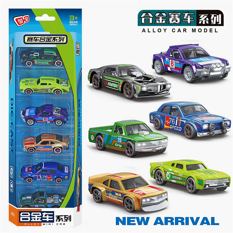 F형 레트로 레이싱카 6종 세트