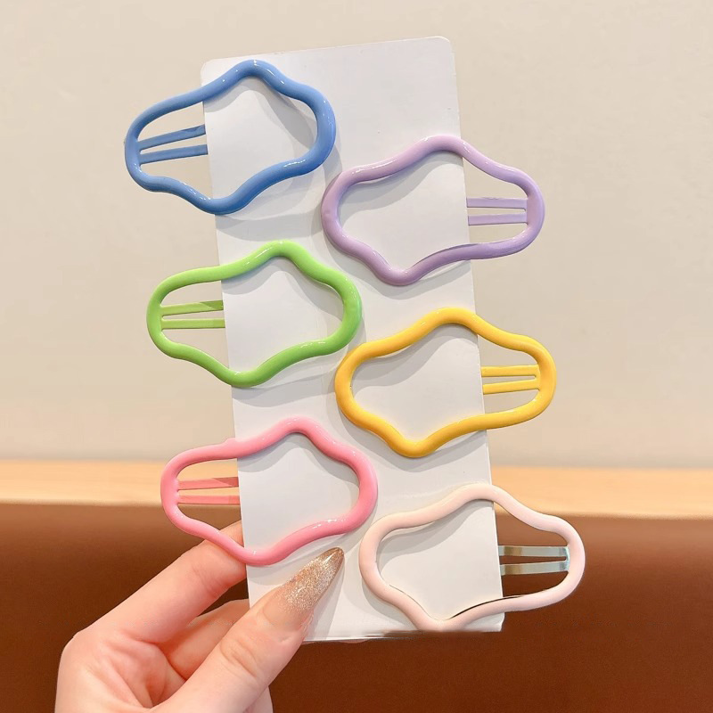 Nuevo color para niños nubes hueco cabello mar destrozado artefacto de cabello de la niña detrás de la cabeza dibujos animados clip BB joyería para el cabello