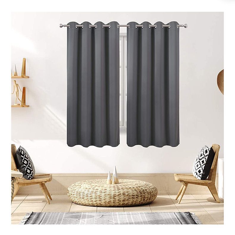 seda negra de alta precisión amazónica sombra cortina hotel proyecto de sombra tela de revestimiento comercio exterior cortina transfronteriza productos terminados