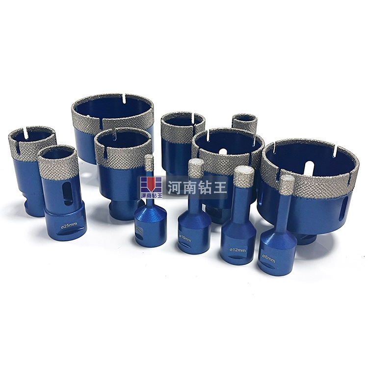 工厂M14钎焊金刚石均布开孔器大理石瓷砖花岗岩石材陶瓷干打钻头