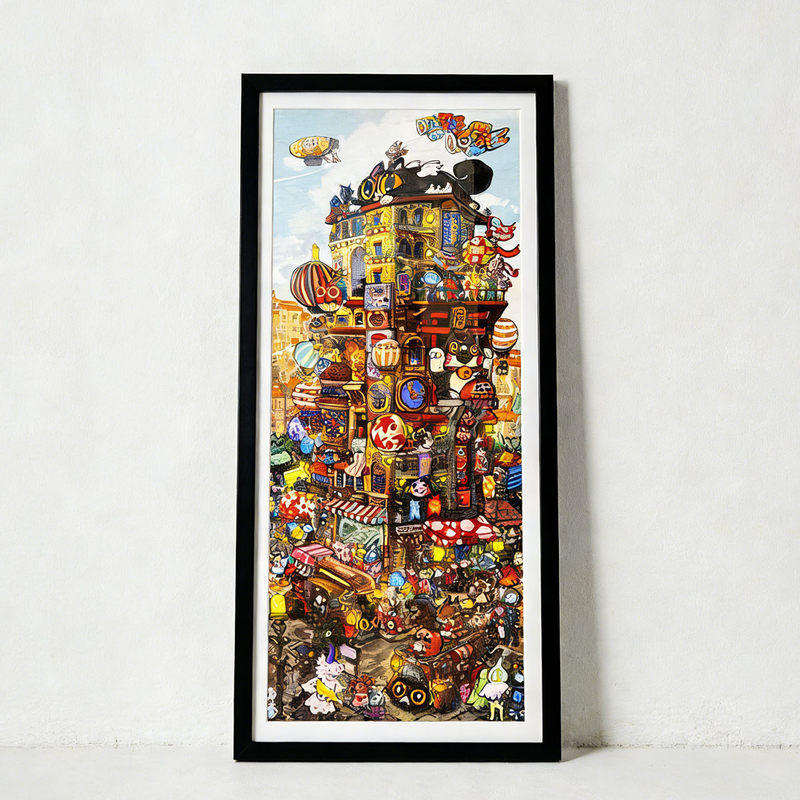 3Djp Constellation Puzzle Matching Frame 1000-Piece Panoramic Solid Wood Photo Frame 2000-Piece Puzzle Framing Aluminum Alloy Picture Frame