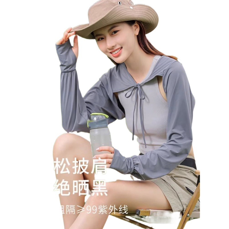 아이스 슬리브 썬 스크린 여름 아이스 실크 얇은 느슨한 목도리 야외 운전 UV 장갑 새로운 소매