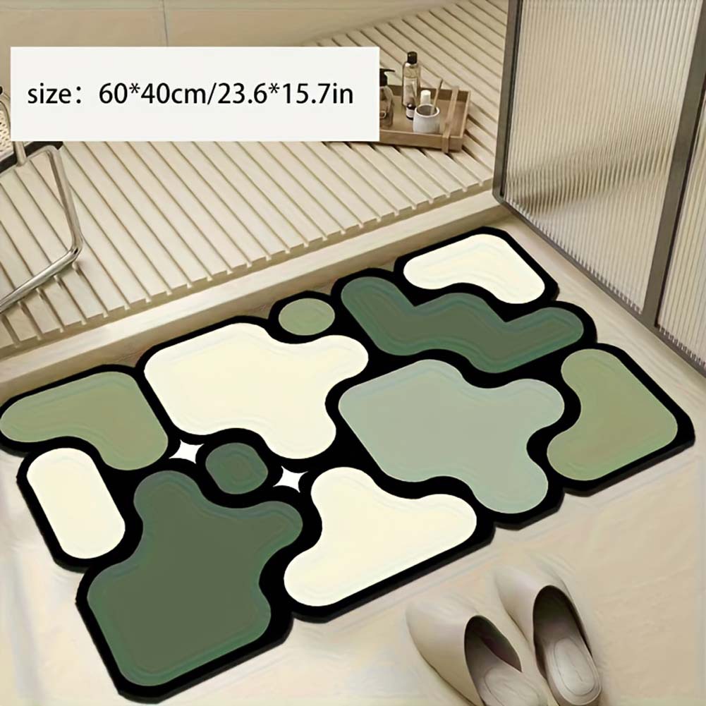 Temu Entrance Bathroom Mat Diatomaceous Earth Household Door Absorbent Quick-Drying Foot Mat 3.5mm Easy-Care Foot Mat